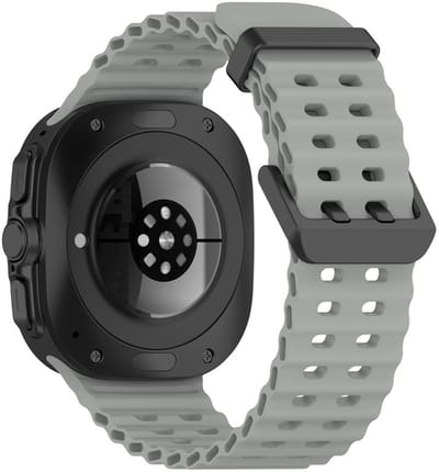 Siliconen bandje - geschikt voor Samsung Galaxy Watch Ultra (47mm) / Ultra 2025 (47mm) - grijs