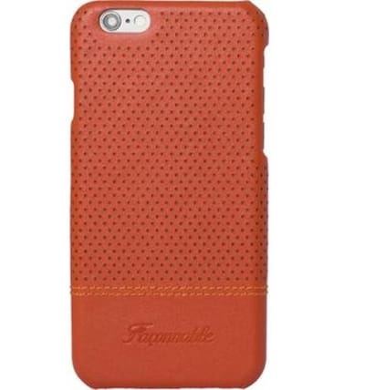 Façonnable, Hoesje geschikt voor iPhone 6 / 6S - Micro-geperforeerd & Elegant, Oranje