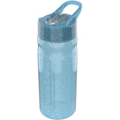 Lunch Buddies sportfles 600ml Glitter blauw