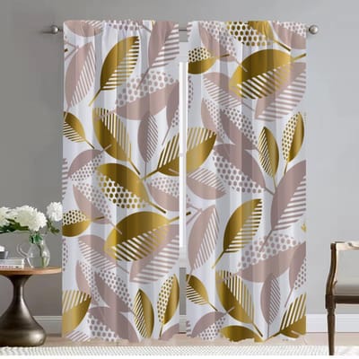 Zwart Goud Print Tinten Gordijnen voor Slaapkamer Woonkamer Gordijn Scheidingswand Verduisterende Gordijnen 2 Stuks Halloween Decoratie W50xH70cmx2pcs-CL brown
