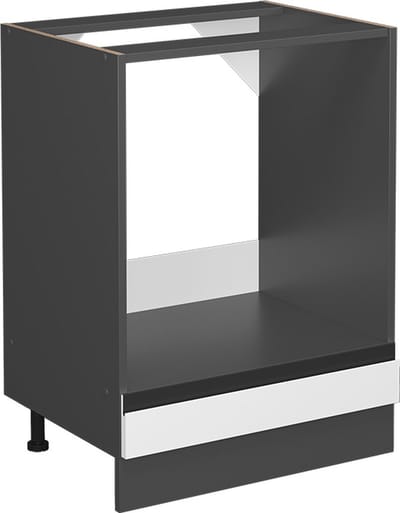 Vicco R-Line Ovenombouwkast – 60 cm J-vorm, zonder werkblad Wit