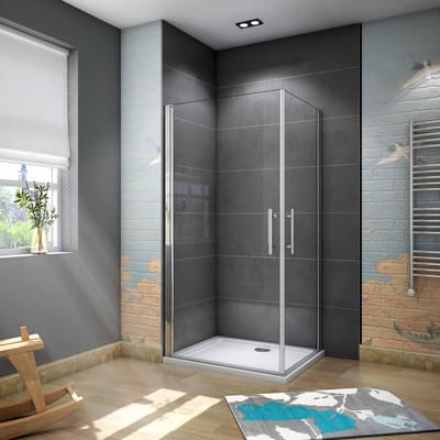 76x70cm Draaideur draaideur hoekinstap douchewand douchecabine 6mm NANO GLAS,hoogte 195cm