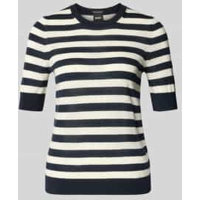 shaped fit gebreide pullover van zuivere scheerwol model 'Farbella'