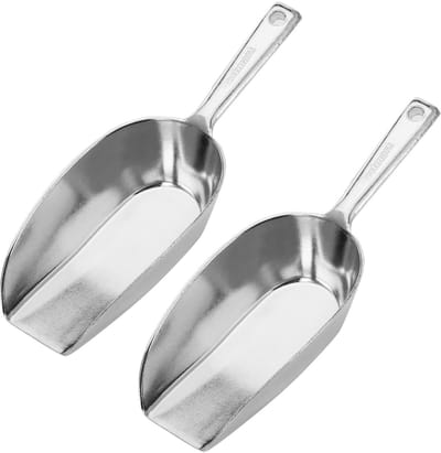 Westmark 2 bak/weeg/vulscheppen, vulvolume: 300 ml elk (ca. 290 g bloem), aluminium, Hygia, zilver, 915122E3