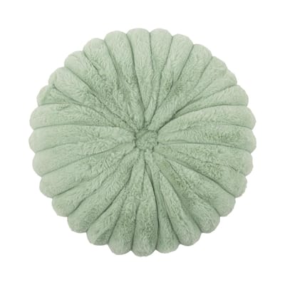 Style Ins Coussin Rond Citrouille Tie-dye Rayé Imitation Lapin Peluche Coussin Roue Fait Main Coussin de Canapé Coussin de Chevet 35CM