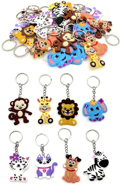Vt products - Rubberen sleutelhangers - Dieren sleutelhangers voor