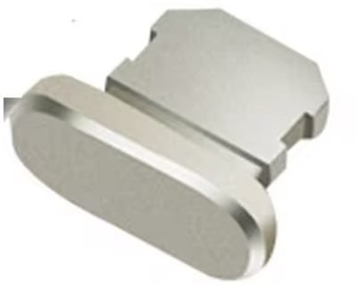 Dustplug geschikt voor iPhone - Stofplug - Dust plug - Dus plugje - Iphoneplug - Stofvrij - 1 stuk - Zilverkleurig - Lightning - CHPN