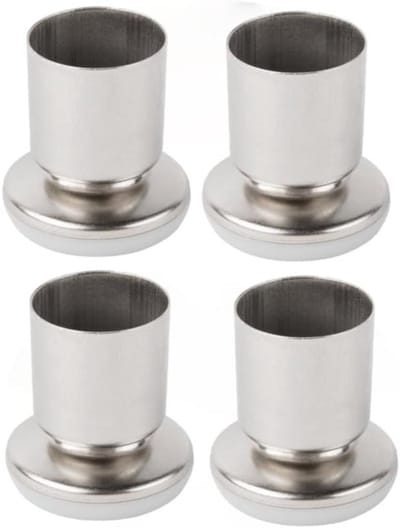 Set van 4 Metalen Barstoel Voetjes Beschermende Doppen voor Hardhouten Vloeren