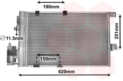 Van Wezel - LUCHTCONDENSATOR VOOR OPEL ASTRA G 1998-2004 09118897
