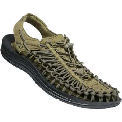 Keen - Uneek Heren Sandalen Dark Olive/Black - Maat 42