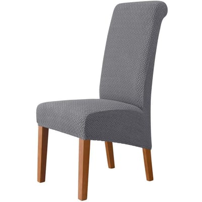 Verdikte Hoge Rug Stoelhoes Grote Kantel Huis Hotel Modern Minimalistisch Elastisch Universeel Eendelig Eettafel en Stoelhoes 38*4*18 cm donkergrijze kleur