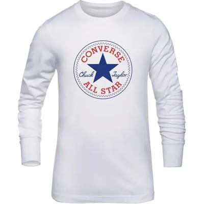 Kinder-T-shirt met lange mouwen Converse Chuck Patch