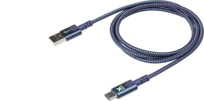 Xtorm Original 60W Gevlochten USB naar USB-C Kabel 1 Meter Blauw