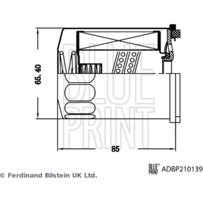 Oliefilter, versnellingsbak BLUE PRINT ADBP210139