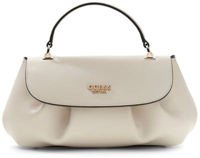 GUESS schoudertas handtas Amorette Top Handle Flap Bag Cream White crème
