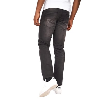 Crosshatch Heren Cadman Rechte Jeans (Zwart wassen)