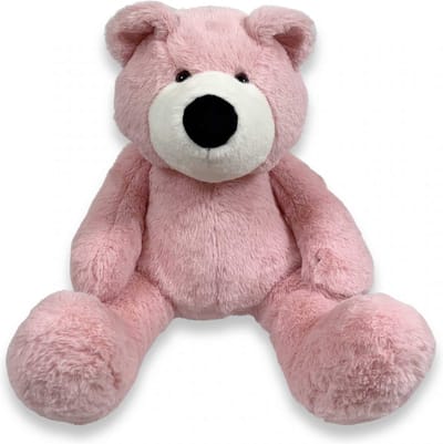 Funnies Knuffel Beer Vic Roze 45cm - Zachte Knuffel voor Kinderen - Grote Pluche Knuffel - Knuffelspeelgoed voor Baby & Peuter - Cadeau voor Jongens & Meisjes
