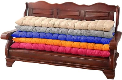 Tuinbank Kussen - Zitkussen Bank - Buiten Ontspannen - Antislip Bevestiging - 180 x 55 cm - Beige