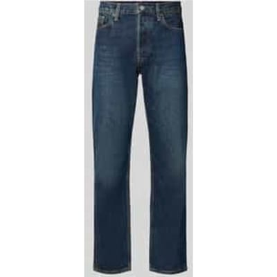 straight fit jeans van pure katoen model 'MAADOX'