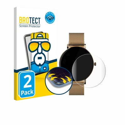 BROTECT - Screenprotector voor ZenWatch Venice Pro - Folie Beschermfolie transparant volledig dekking - 2 Stuks