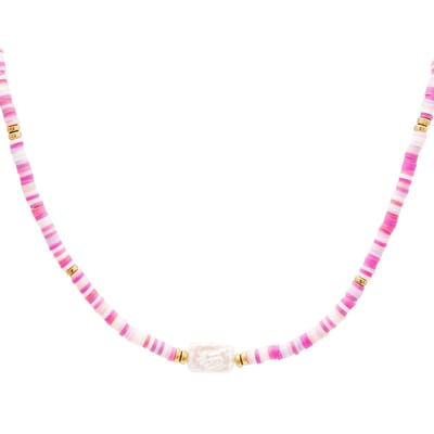 Colourful pearls bracelet - #summergirls collection - Yehwang - Armband - 17 cm  - Goud/Multi