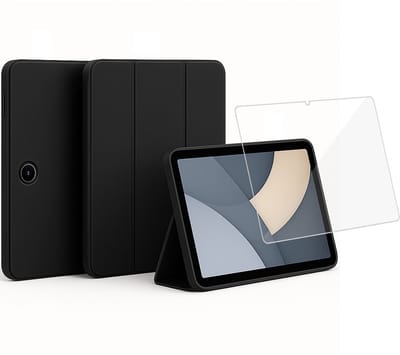 ChiGuard Hoesje & Screenprotector geschikt voor OPPO Pad SE / OnePlus Pad Lite Hoesje – Gehard Glas - Shock Proof Hoesje – Smart Cover - Zwart