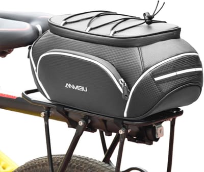 Fietstas Hard Shell - Bagagedrager Tas - Fietsen & Scooter - Verstelbaar Compartiment - 10L Capaciteit - Zwart