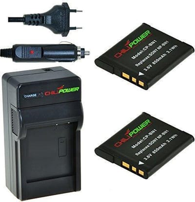 2 x NP-BN1 accu's voor Sony - inclusief oplader en autolader - Origineel ChiliPower