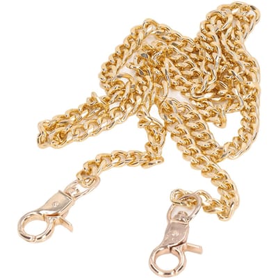 8 Stuks Aluminium Tas Ketting 1m Lengte Goud Ronde Gesp Metalen Ambachtelijke Ketting voor DIY Kettingen beige