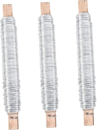 Bloemschikdraad Set - Flexibele Binddraden - Bloemstukken Maken - Gecoat IJzerdraad - 38 Meter Totaal - Zilver