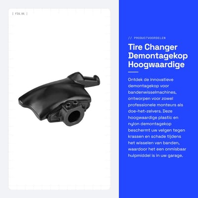 Dailygoods- Bandenwisselaar Zwart - Montagekop - Kunststof/Nylon - Demontagekop - Beugel - Schokbestendig