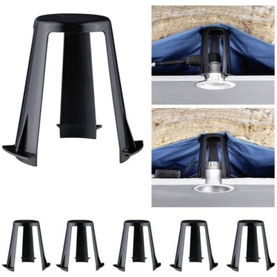 Paulmann 92401 accessoire-afstandhouders voor inbouwspots set van 5, 62-90 mm, zwart kunststof