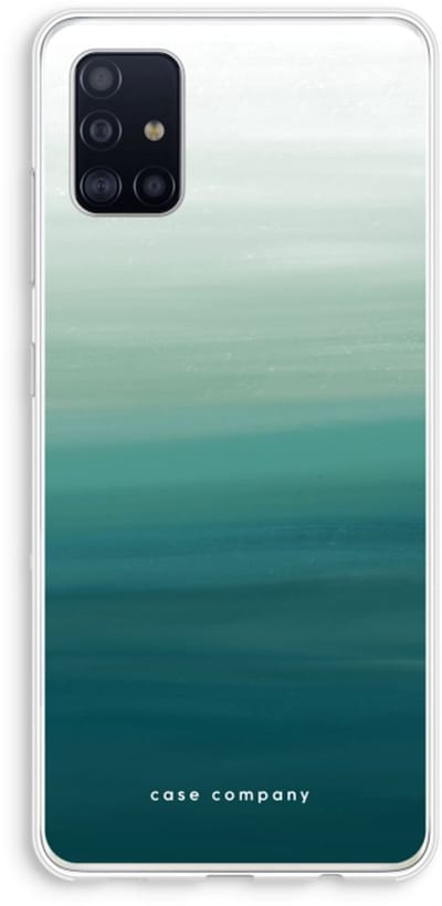 Case Company® - Hoesje geschikt voor Samsung Galaxy A51 4G hoesje - Ocean - Soft Cover Telefoonhoesje - Bescherming aan alle Kanten en Schermrand