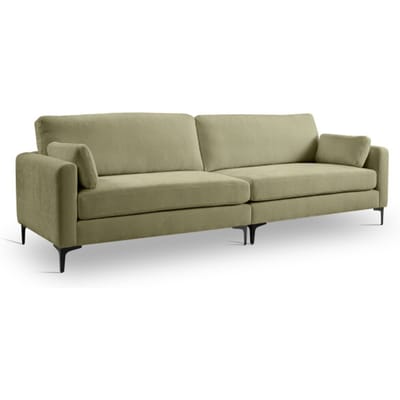 Furnilux Groene venti 4-zits bank | moderne sofa met metalen poten