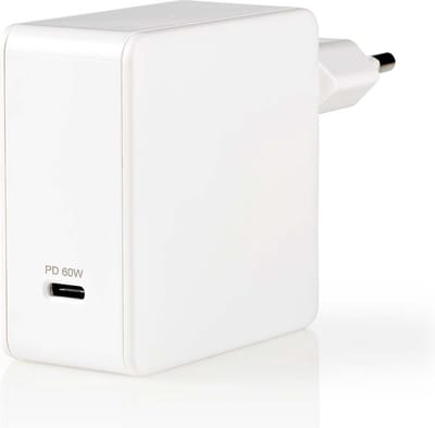 Nedis Oplader - 1x 3,0 A - Outputs: 1 - Poorttype: 1x USB-C™ - Geen Kabel Inbegrepen - 60 W - Automatische voltage selectie