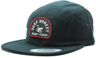 5-panel pet - platte klep - Jockey / Volwassenen / One size (zwart)