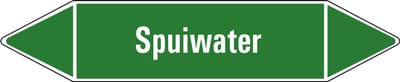 Spuiwater leidingmarkering op vel 75 x 17 mm - 8 per vel