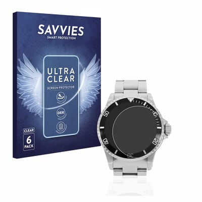 Savvies - Screenprotector voor Rolex Submariner (no date) - Folie Beschermfolie transparant 6 Stuks