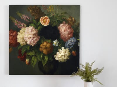Flowery rembrandt | Flowery Rembrandt | Kunst - 30x30 centimeter op Dibond | Foto op Dibond