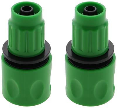 Dailygoods- Slangverbinder Duurzaam PP - 2 Stuks - Geschikt voor Binnendiameter 8-10 mm - Tuinslangreparatieset - 67,3 x 34,2 mm - Eenvoudige Installatie - Slangconnector