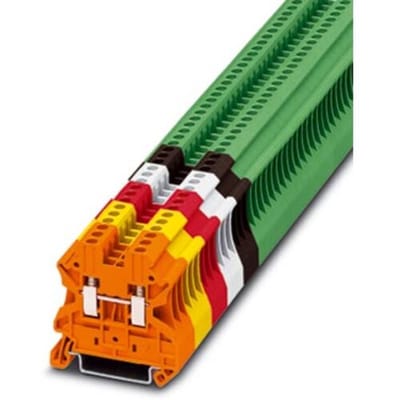 Phoenix Contact 3045046 Doorgangsserieklem 5.2 mm Schroeven Oranje 50 stuk(s)