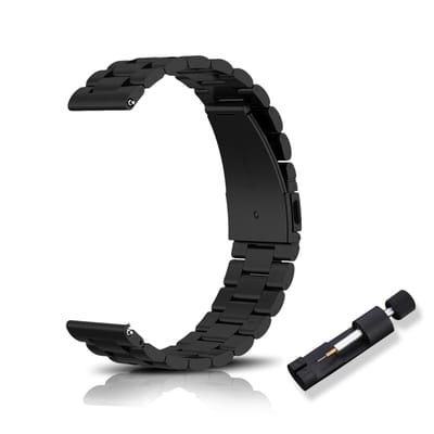 Dailygoods- Horlogeband Roestvrij Staal - Horlogebandje 16mm/18mm/20mm/22mm - Snelsluiting - Verstelbaar - Geschikt voor Mannen/Vrouwen - Hoogwaardig Gepolijst