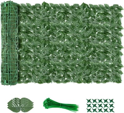 Kunstmatige Klimop Afscheiding 3M X 1M - Haagrol Voor Tuin Balkon En Buiten - Privacy Hekscherm Met Groene Sfeervolle Look