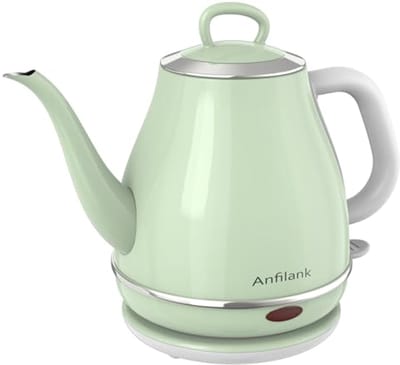 Elektrische Waterkoker Zwanenhals 1 Liter 1500W - Roestvrij Staal BPA-vrij met Automatische Uitschakeling