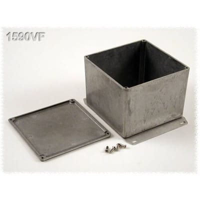 Hammond Electronics 1590VF Universele behuizing 119.5 x 119.5 x 94 Aluminium Natuur 1 stuk(s)