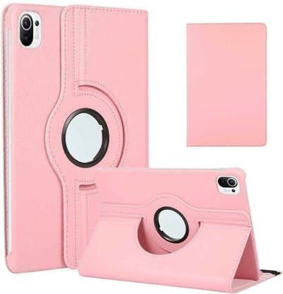 Hoesje geschikt voor Xiaomi Mi Pad 5 Hoes - Mi Pad 5 Pro hoes Licht Rose - Mi Pad 5 case - 360° draaibare Hoes Kunstleer - Hoes Xiaomi Mi Pad 5 - Mi Pad 5 Pro case