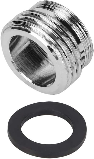 Faucet Adapter voor Tuinslang, Dubbele Draad Aerator met Dichting, Chroom Geplateerd Messing Kranen voor Tuin en Buitengebruik