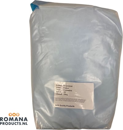 Romana Products Scrubzout 25kg - Verzorgende Bodyscrub voor Wellness - Cool Wave - Blauw