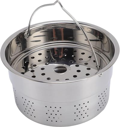 Stoommand voor Stoompotten, Roestvrijstalen Mand met Ruim Ontwerp voor Gezondere Maaltijden, Vaatwasmachinebestendig, Perfect voor Koken en Stomen in de Keuken