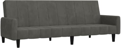 Slaapbank - Uitklapbaar - Slaapstoel - Logeerbed - Zetelbed - Slaapfauteuil - Vouwbed - 1 persoons - Zeer comfortabel - Donkergrijs